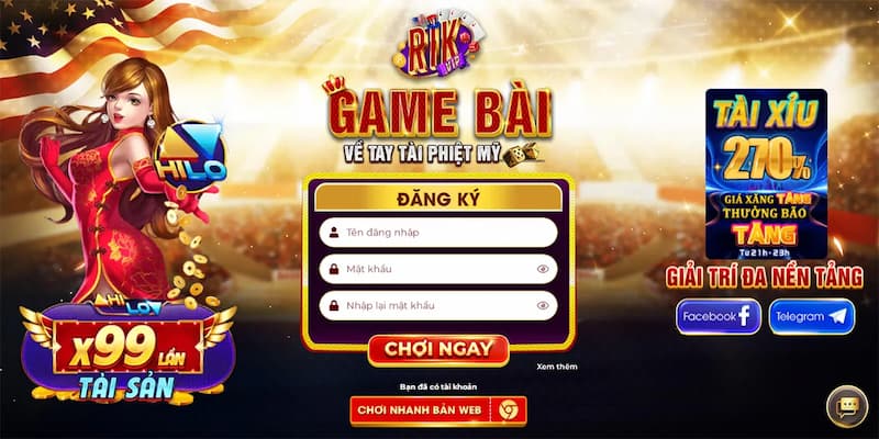 Các kênh Liên Hệ rikvip chính thức